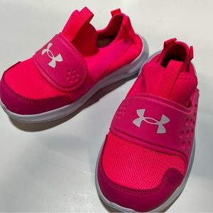 Toddler Under Armour size 9 hot pink shoes